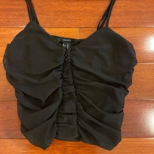 Black Crop top
